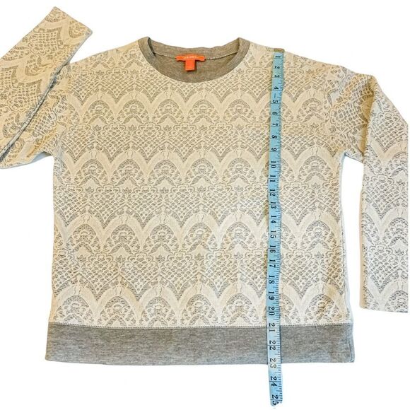 🍋 Joe Fresh • Faux Lace Gray Sweater - Picture 7 of 8